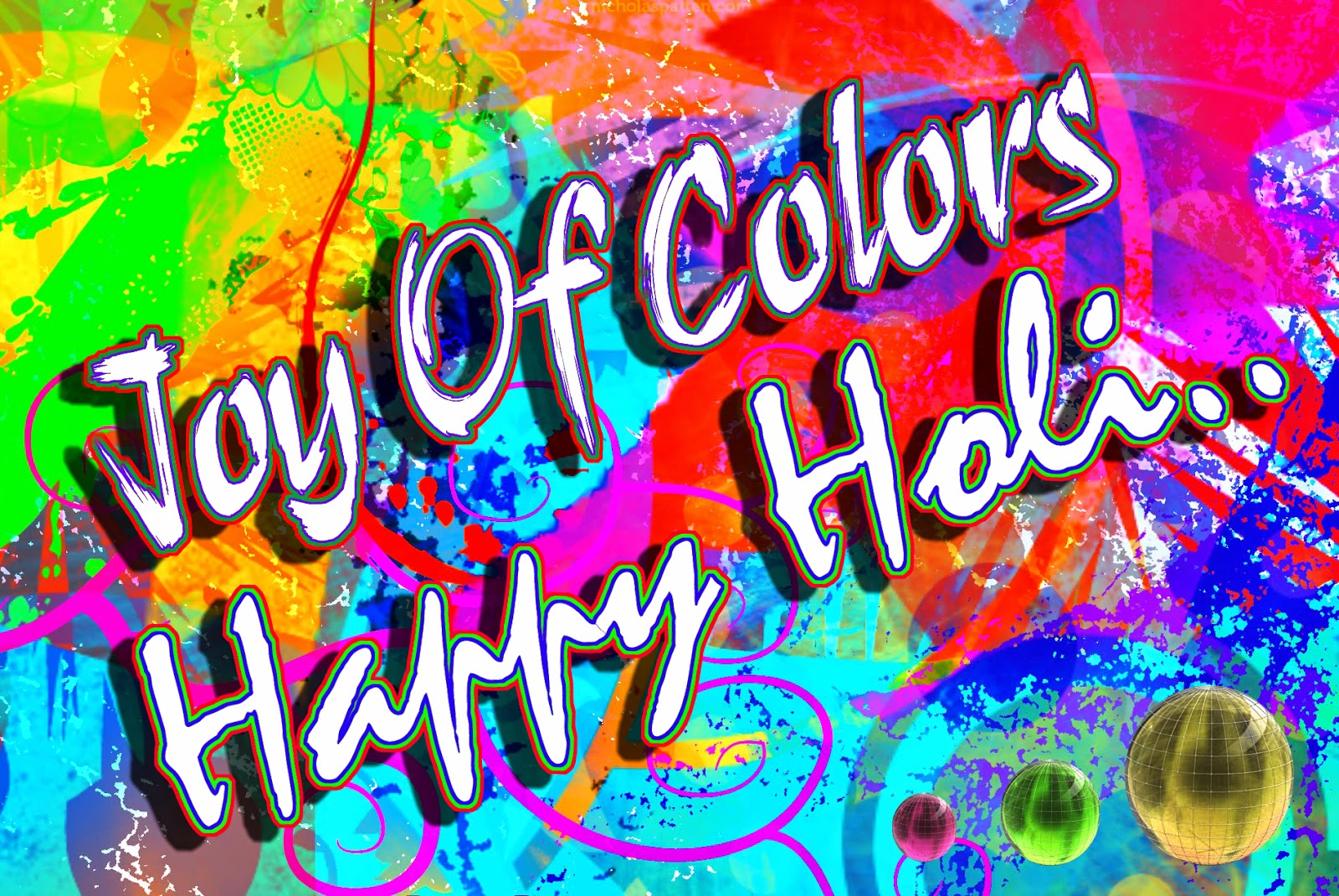 Joy of Colors – Happy Holi To All – Isham Azad | Official WordPress